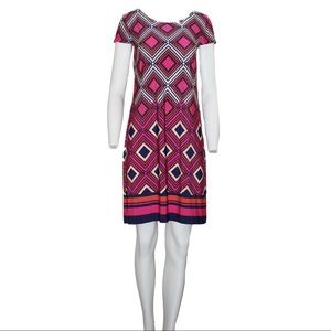 NWT Jessica Howard Geometric Dress